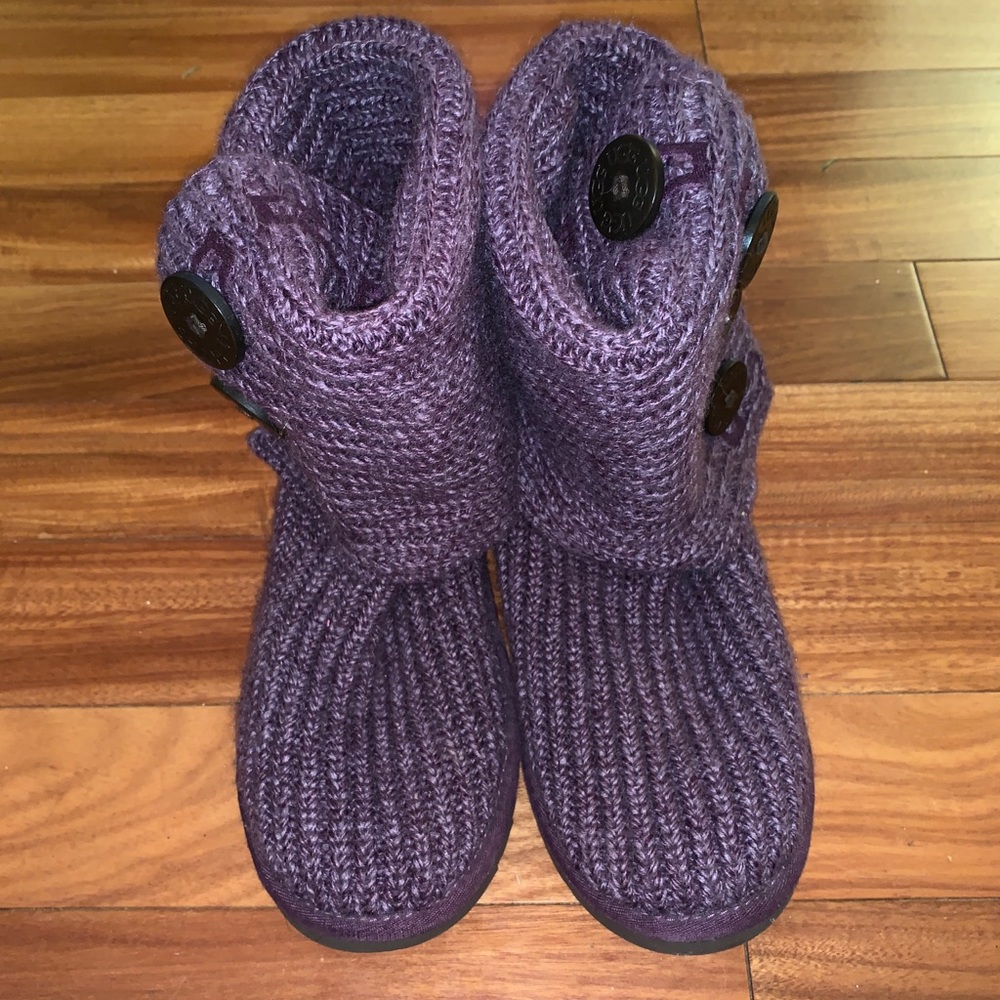 Purple knit uggs